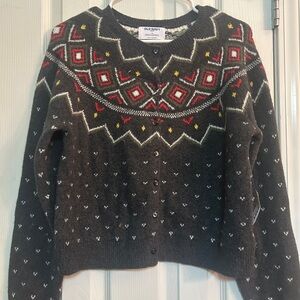 Old Navy Women's Black Patterned cardigan Sweater new with tags medium